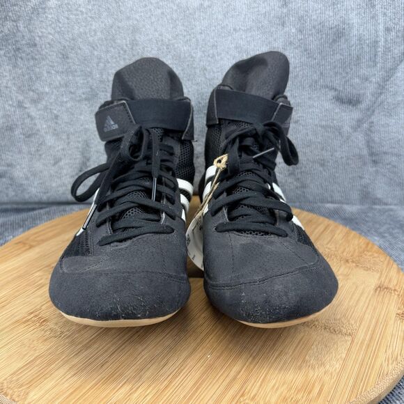 Adidas Wrestling Shoes Mens Size 9 Black High Top Athletic Sneakers AQ3325 main image 8